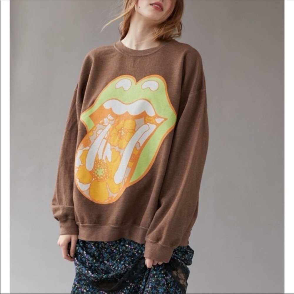 Urban Outfitters The Rolling Stones Crew Neck Sweatshirt - Picture 2 of 7